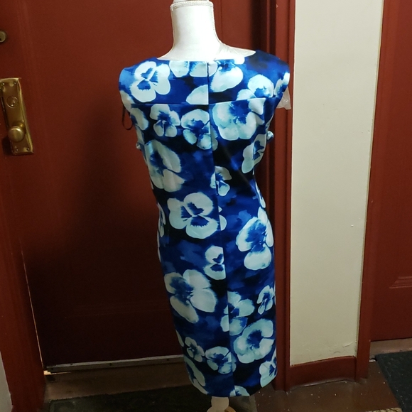 Calvin Klein Women Blue & White Dress Size 22W - Picture 4 of 14